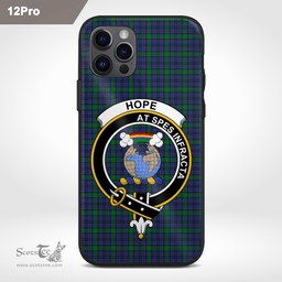 Hope Clan Badge Tartan Phone Case - Tartan Scottish Crest Phone Case Scottish Plaid Tartan Plaid - ScotsTee - scotstee.com