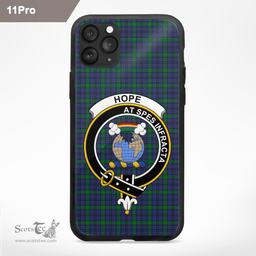 Hope Clan Badge Tartan Phone Case - Tartan Scottish Crest Phone Case Scottish Plaid Tartan Plaid - ScotsTee - scotstee.com
