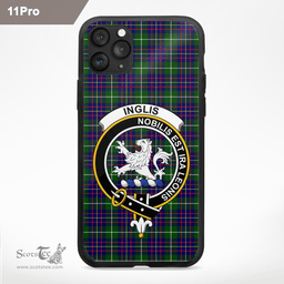 Inglis Clan Badge Tartan Phone Case - Tartan Scottish Crest Phone Case Scottish Plaid Tartan Plaid - ScotsTee - scotstee.com