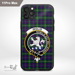 Inglis Clan Badge Tartan Phone Case - Tartan Scottish Crest Phone Case Scottish Plaid Tartan Plaid - ScotsTee - scotstee.com