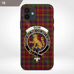 Gow Clan Badge Tartan Phone Case - Tartan Scottish Crest Phone Case Scottish Plaid Tartan Plaid - ScotsTee - scotstee.com