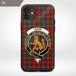 Gow Clan Badge Tartan Phone Case - Tartan Scottish Crest Phone Case Scottish Plaid Tartan Plaid - ScotsTee - scotstee.com