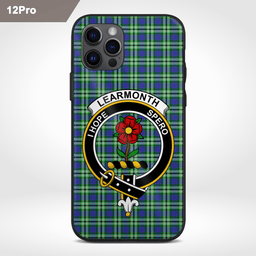 Learmonth Clan Badge Tartan Phone Case - Tartan Scottish Crest Phone Case Scottish Plaid Tartan Plaid - ScotsTee - scotstee.com