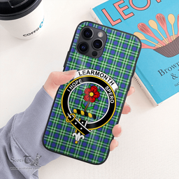 Learmonth Clan Badge Tartan Phone Case - Tartan Scottish Crest Phone Case Scottish Plaid Tartan Plaid - ScotsTee - scotstee.com