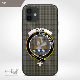 Haig Clan Badge Tartan Phone Case - Tartan Scottish Crest Phone Case Scottish Plaid Tartan Plaid - ScotsTee - scotstee.com