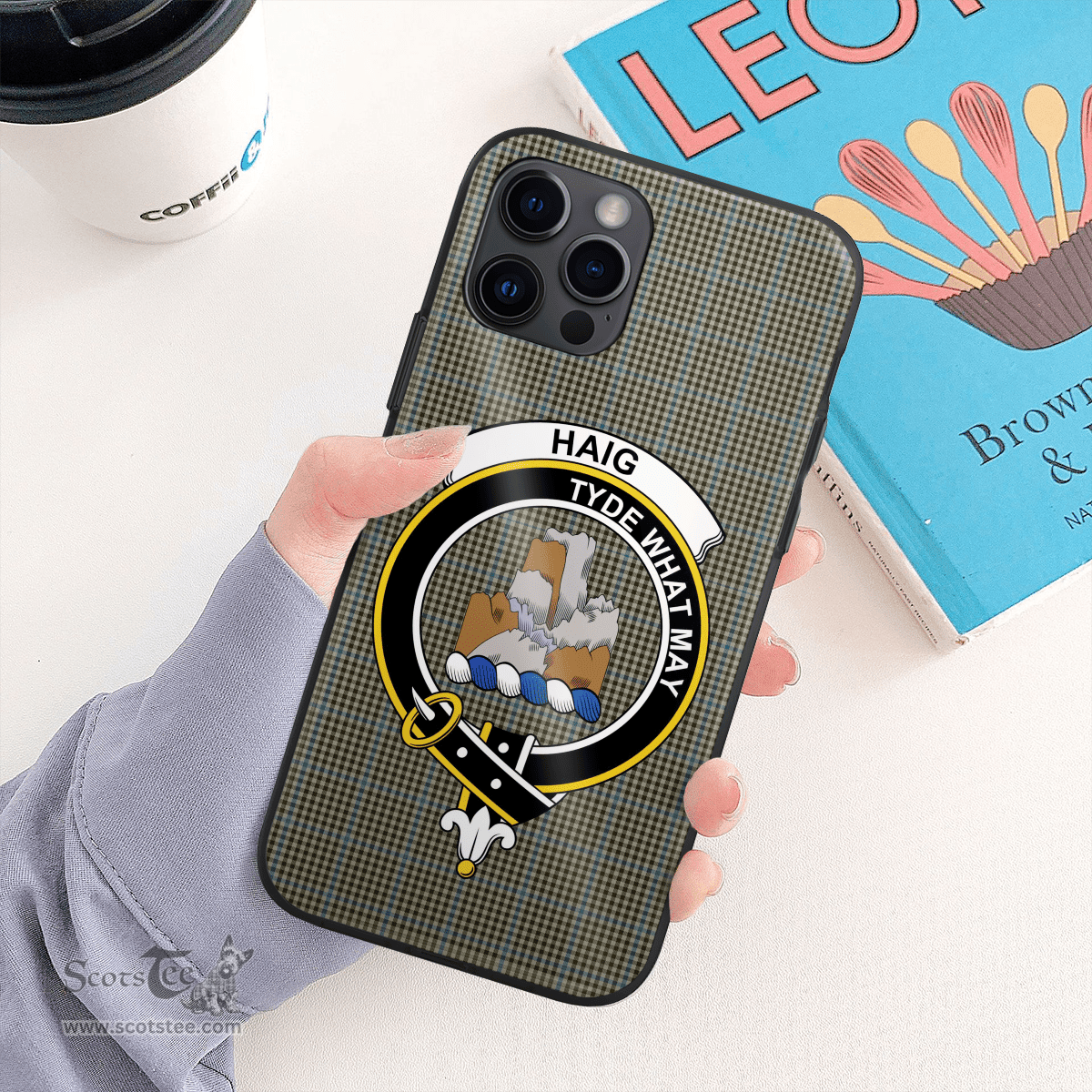 Haig Clan Badge Tartan Phone Case - Tartan Scottish Crest Phone Case Scottish Plaid Tartan Plaid - ScotsTee - scotstee.com