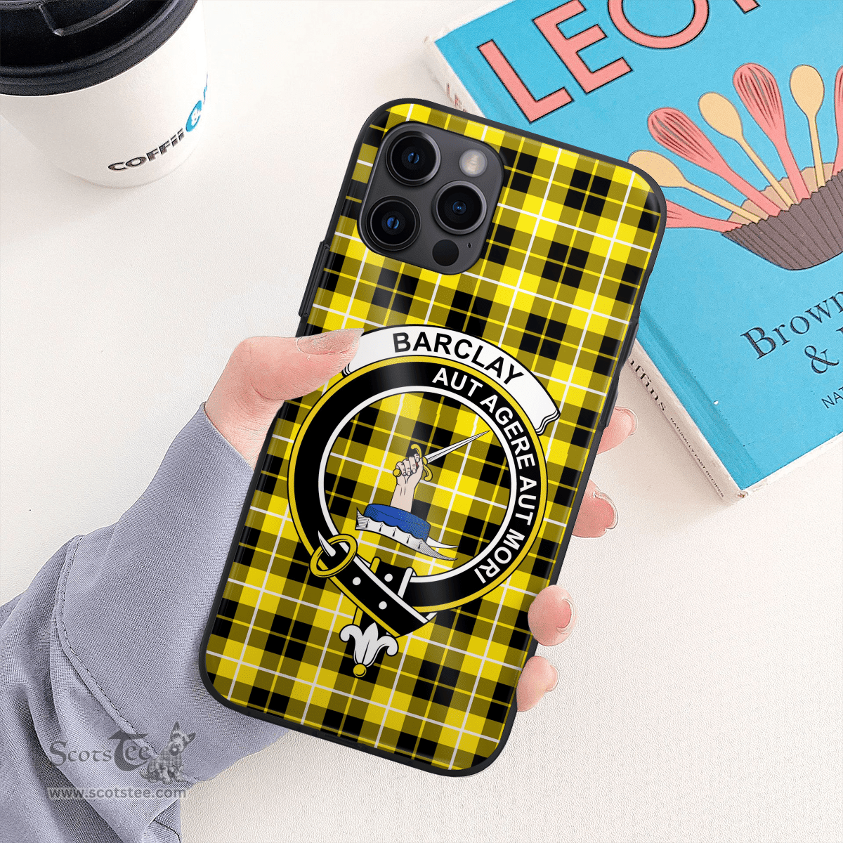 Barclay Clan Badge Tartan Phone Case - Tartan Scottish Crest Phone Case Scottish Plaid Tartan Plaid - ScotsTee - scotstee.com