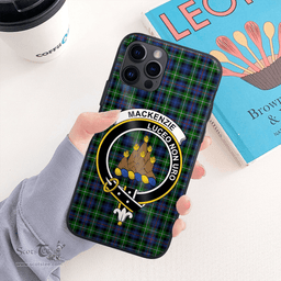 Mackenzie Clan Badge Tartan Phone Case - Tartan Scottish Crest Phone Case Scottish Plaid Tartan Plaid - ScotsTee - scotstee.com