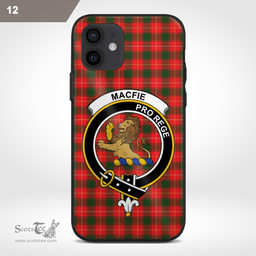 Macfie Of Dreghorn Clan Badge Tartan Phone Case - Tartan Scottish Crest Phone Case Scottish Plaid Tartan Plaid - ScotsTee - scotstee.com