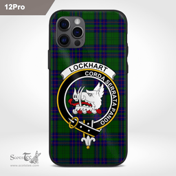 Lockhart Clan Badge Tartan Phone Case - Tartan Scottish Crest Phone Case Scottish Plaid Tartan Plaid - ScotsTee - scotstee.com
