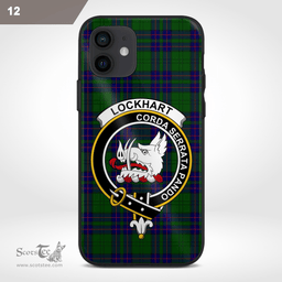 Lockhart Clan Badge Tartan Phone Case - Tartan Scottish Crest Phone Case Scottish Plaid Tartan Plaid - ScotsTee - scotstee.com