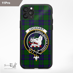 Lockhart Clan Badge Tartan Phone Case - Tartan Scottish Crest Phone Case Scottish Plaid Tartan Plaid - ScotsTee - scotstee.com