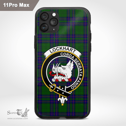 Lockhart Clan Badge Tartan Phone Case - Tartan Scottish Crest Phone Case Scottish Plaid Tartan Plaid - ScotsTee - scotstee.com