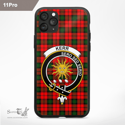 Kerr Clan Badge Tartan Phone Case - Tartan Scottish Crest Phone Case Scottish Plaid Tartan Plaid - ScotsTee - scotstee.com