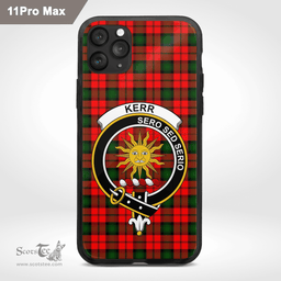 Kerr Clan Badge Tartan Phone Case - Tartan Scottish Crest Phone Case Scottish Plaid Tartan Plaid - ScotsTee - scotstee.com