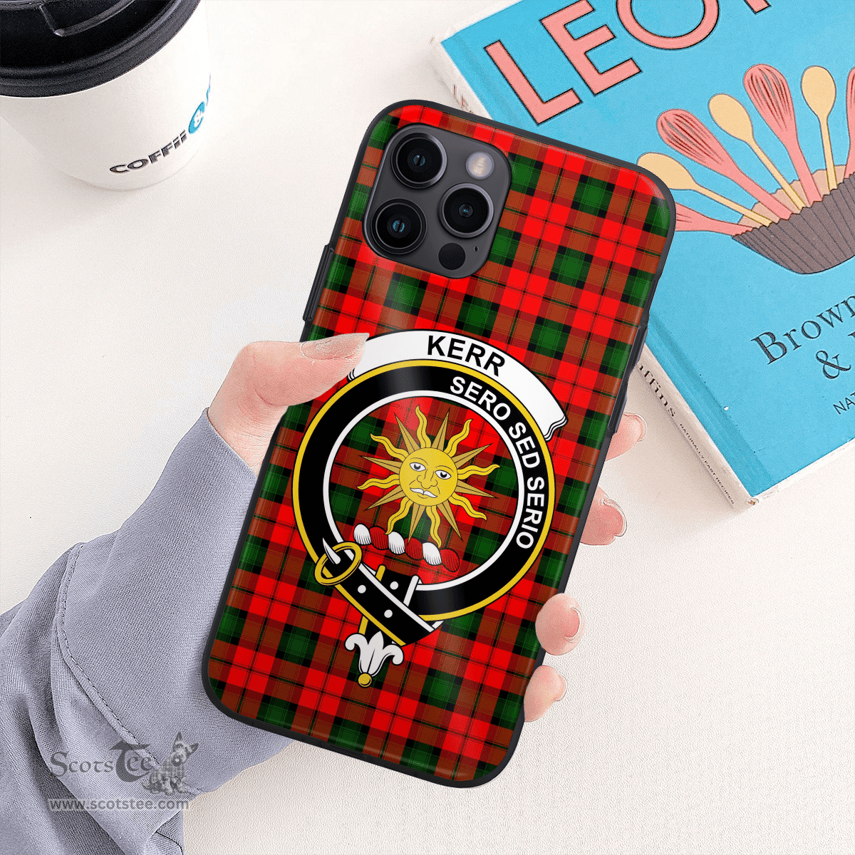 Kerr Clan Badge Tartan Phone Case - Tartan Scottish Crest Phone Case Scottish Plaid Tartan Plaid - ScotsTee - scotstee.com