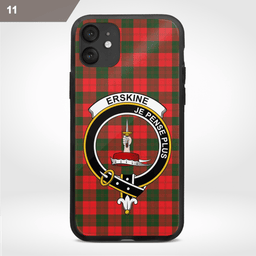 Erskine Clan Badge Tartan Phone Case - Tartan Scottish Crest Phone Case Scottish Plaid Tartan Plaid - ScotsTee - scotstee.com