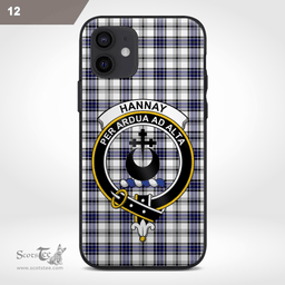 Hannay Clan Badge Tartan Phone Case - Tartan Scottish Crest Phone Case Scottish Plaid Tartan Plaid - ScotsTee - scotstee.com