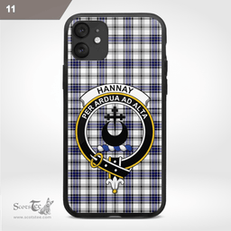 Hannay Clan Badge Tartan Phone Case - Tartan Scottish Crest Phone Case Scottish Plaid Tartan Plaid - ScotsTee - scotstee.com