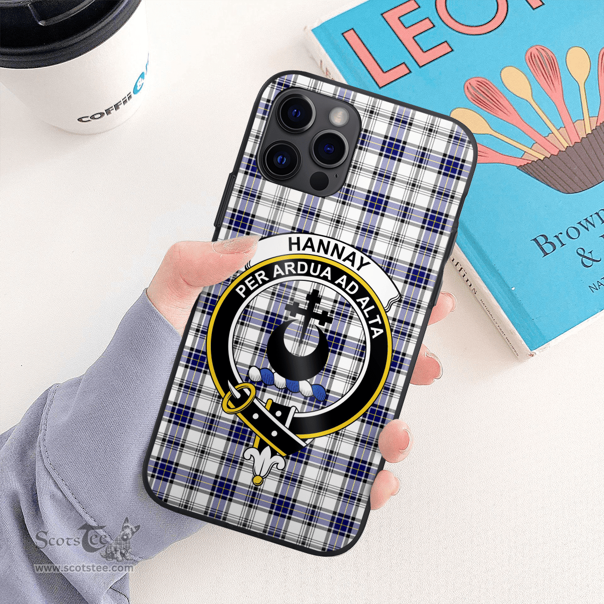 Hannay Clan Badge Tartan Phone Case - Tartan Scottish Crest Phone Case Scottish Plaid Tartan Plaid - ScotsTee - scotstee.com