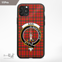 Bain Clan Badge Tartan Phone Case - Tartan Scottish Crest Phone Case Scottish Plaid Tartan Plaid - ScotsTee - scotstee.com