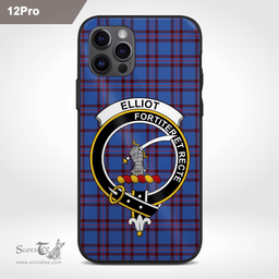 Elliot Clan Badge Tartan Phone Case - Tartan Scottish Crest Phone Case Scottish Plaid Tartan Plaid - ScotsTee - scotstee.com