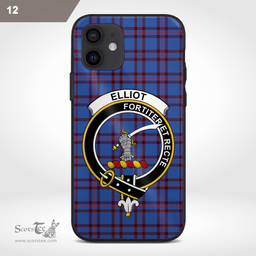 Elliot Clan Badge Tartan Phone Case - Tartan Scottish Crest Phone Case Scottish Plaid Tartan Plaid - ScotsTee - scotstee.com