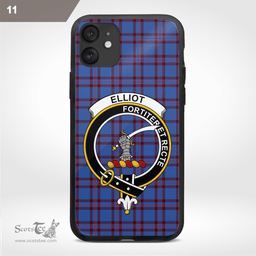 Elliot Clan Badge Tartan Phone Case - Tartan Scottish Crest Phone Case Scottish Plaid Tartan Plaid - ScotsTee - scotstee.com