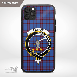Elliot Clan Badge Tartan Phone Case - Tartan Scottish Crest Phone Case Scottish Plaid Tartan Plaid - ScotsTee - scotstee.com
