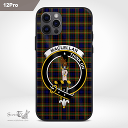 Maclellan Clan Badge Tartan Phone Case - Tartan Scottish Crest Phone Case Scottish Plaid Tartan Plaid - ScotsTee - scotstee.com