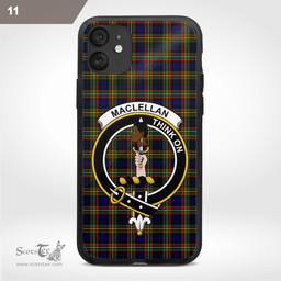 Maclellan Clan Badge Tartan Phone Case - Tartan Scottish Crest Phone Case Scottish Plaid Tartan Plaid - ScotsTee - scotstee.com