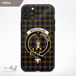 Maclellan Clan Badge Tartan Phone Case - Tartan Scottish Crest Phone Case Scottish Plaid Tartan Plaid - ScotsTee - scotstee.com