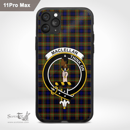 Maclellan Clan Badge Tartan Phone Case - Tartan Scottish Crest Phone Case Scottish Plaid Tartan Plaid - ScotsTee - scotstee.com