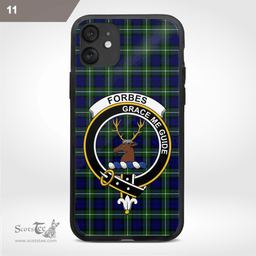 Forbes Clan Badge Tartan Phone Case - Tartan Scottish Crest Phone Case Scottish Plaid Tartan Plaid - ScotsTee - scotstee.com