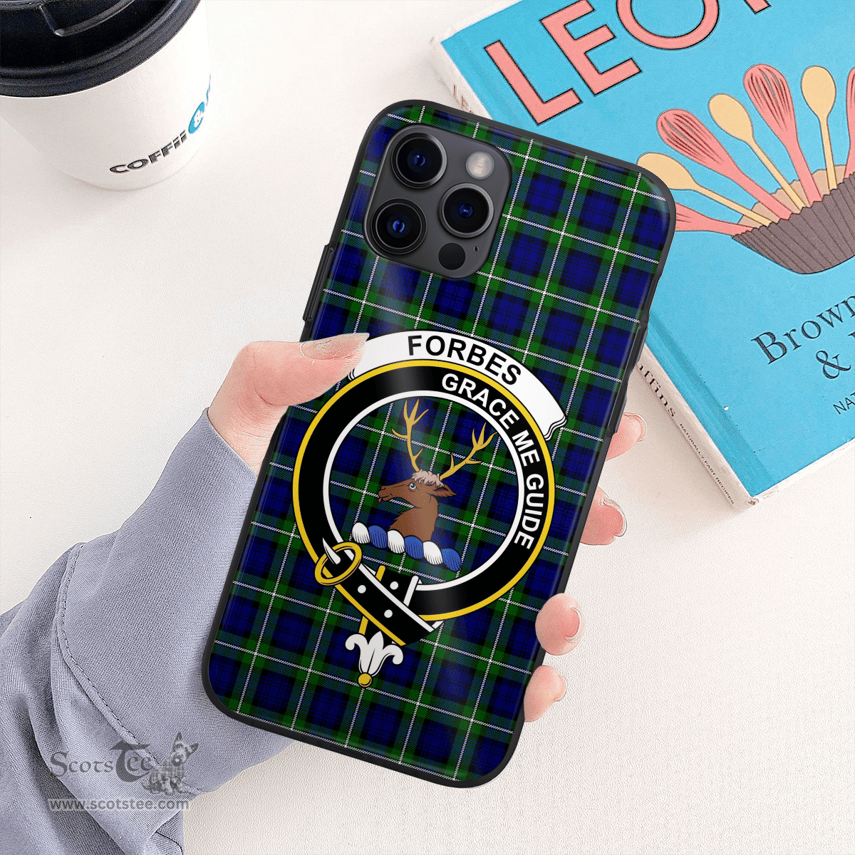 Forbes Clan Badge Tartan Phone Case - Tartan Scottish Crest Phone Case Scottish Plaid Tartan Plaid - ScotsTee - scotstee.com