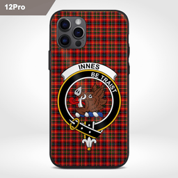 Innes Clan Badge Tartan Phone Case - Tartan Scottish Crest Phone Case Scottish Plaid Tartan Plaid - ScotsTee - scotstee.com