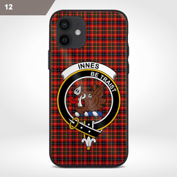 Innes Clan Badge Tartan Phone Case - Tartan Scottish Crest Phone Case Scottish Plaid Tartan Plaid - ScotsTee - scotstee.com