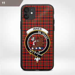 Innes Clan Badge Tartan Phone Case - Tartan Scottish Crest Phone Case Scottish Plaid Tartan Plaid - ScotsTee - scotstee.com