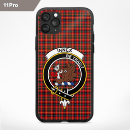 Innes Clan Badge Tartan Phone Case - Tartan Scottish Crest Phone Case Scottish Plaid Tartan Plaid - ScotsTee - scotstee.com