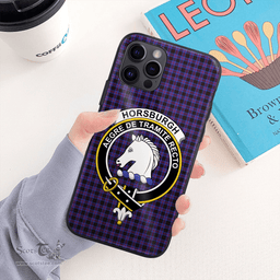 Horsburgh Clan Badge Tartan Phone Case - Tartan Scottish Crest Phone Case Scottish Plaid Tartan Plaid - ScotsTee - scotstee.com