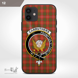 Carruthers Clan Badge Tartan Phone Case - Tartan Scottish Crest Phone Case Scottish Plaid Tartan Plaid - ScotsTee - scotstee.com
