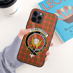 Carruthers Clan Badge Tartan Phone Case - Tartan Scottish Crest Phone Case Scottish Plaid Tartan Plaid - ScotsTee - scotstee.com