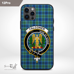 Falconer Clan Badge Tartan Phone Case - Tartan Scottish Crest Phone Case Scottish Plaid Tartan Plaid - ScotsTee - scotstee.com