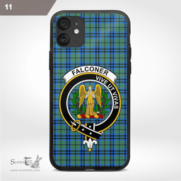 Falconer Clan Badge Tartan Phone Case - Tartan Scottish Crest Phone Case Scottish Plaid Tartan Plaid - ScotsTee - scotstee.com