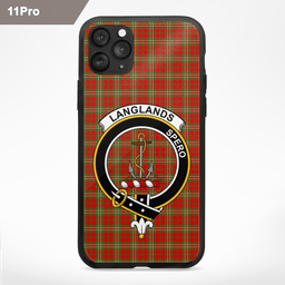 Langlands Clan Badge Tartan Phone Case - Tartan Scottish Crest Phone Case Scottish Plaid Tartan Plaid - ScotsTee - scotstee.com