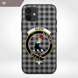 Glen Clan Badge Tartan Phone Case - Tartan Scottish Crest Phone Case Scottish Plaid Tartan Plaid - ScotsTee - scotstee.com