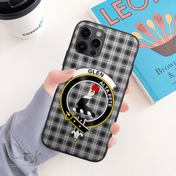Glen Clan Badge Tartan Phone Case - Tartan Scottish Crest Phone Case Scottish Plaid Tartan Plaid - ScotsTee - scotstee.com