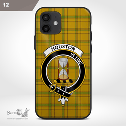 Houston Clan Badge Tartan Phone Case - Tartan Scottish Crest Phone Case Scottish Plaid Tartan Plaid - ScotsTee - scotstee.com