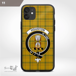 Houston Clan Badge Tartan Phone Case - Tartan Scottish Crest Phone Case Scottish Plaid Tartan Plaid - ScotsTee - scotstee.com