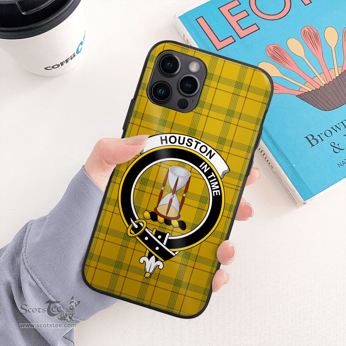 Houston Clan Badge Tartan Phone Case - Tartan Scottish Crest Phone Case Scottish Plaid Tartan Plaid - ScotsTee - scotstee.com